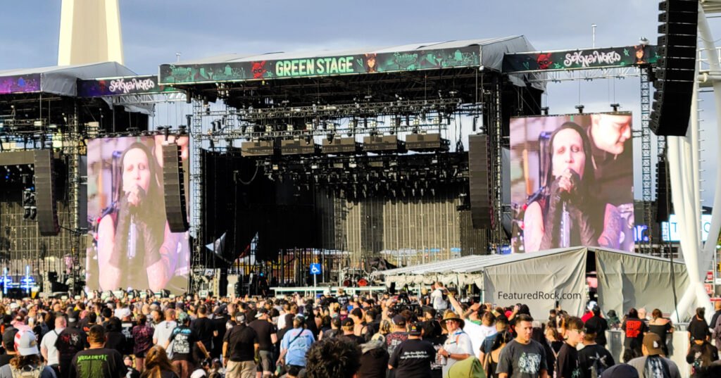Marilyn Manson performing at Sick New World Las Vegas 2026